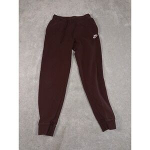 Nike Sportswear Club Fleece Mid Rise Joggers Brown Womens Small
